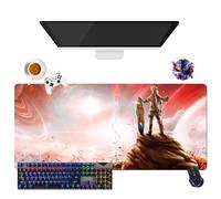Alfombrilla de ratón Game Star Overdrive | Alfombrilla de ratón lavable gigante XL | Enchufe antideslizante + bordes reforzados | Superficie duradera para juegos, oficina y hogar (1, 35,4" × 15,7" ×