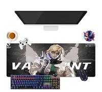 Alfombrilla de ratón Game Valorant Jett Omen Phoenix Viper | Alfombrilla de ratón Gamer XL | Uso Oficina, Estudio y Hogar | Base Antideslizante + Superficie Suave (11,31,5" × 11,8" × 0,12")