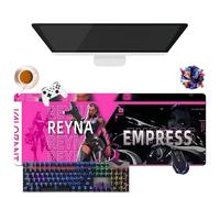 Alfombrilla de ratón Game Valorant Jett Omen Phoenix Viper | Alfombrilla de ratón Gamer XL | Uso Oficina, Estudio y Hogar | Base Antideslizante + Superficie Suave (7, 31,5" × 11,8" × 0,12")