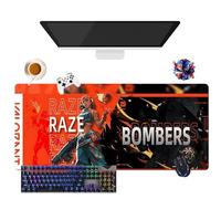 Alfombrilla de ratón Game Valorant Jett Omen Phoenix Viper | Alfombrilla de ratón Gamer XL | Uso Oficina, Estudio y Hogar | Base Antideslizante + Superficie Suave (6, 35,4" × 15,7" × 0,12")