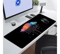 Alfombrilla de Ratón Gaming 600x300x2 mm Alfombrilla Ratón XXL Alfombrilla Escritorio Grande con Bordes Cosidos para Ratón, Teclado, Ordenador, Escritorio (Nubes Colores)