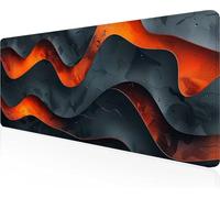 Alfombrilla de Ratón Gaming Abstracto, Alfombrilla Ratón XXL 1000x400x3mm, Grande Negro Mouse Pad con Bordes Cosidos, Impermeable Base de Antideslizante Caucho Tapete Rato para Oficina PjY3606 T-P