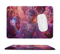 Alfombrilla de Ratón Gaming, Alfombrilla de Ratón Fina y Suave para Juegos 29 x 24 cm, Impermeable y Base Antideslizante, Mejora la precisión y la Velocidad, Accesorios Escritorio - Elf Fairy h-432