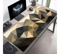 Alfombrilla de Ratón Gaming, Alfombrilla de Ratón Fina y Suave para Juegos 60 x 30cm, Impermeable Base Antideslizante, Mejora la precisión y la Velocidad para Hombres GeometríA Gris PjY1264 H-P