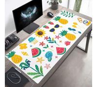 Alfombrilla de Ratón Gaming, Alfombrilla de Ratón Fina y Suave para Juegos 70 x 30cm, Impermeable Base Antideslizante, Mejora la precisión y la Velocidad, Regalos para Hombres Fruta SandíA PjY7184 D-H