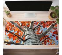 Alfombrilla de Ratón Gaming Amarillo, Alfombrilla Ratón XXL 80 x 40cm, Grande Hojas Mouse Pad con Bordes Cosidos, Impermeable Base de Antideslizante Caucho Tapete Rato para Oficina, Regalo PjY4034 B-2