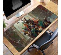 Alfombrilla de Ratón Gaming Animal, Alfombrilla Ratón XXL 80 x 30cm Negro Mouse Pad con Bordes Cosidos, Impermeable Base de Antideslizante Caucho Tapete Rato para Oficina, Regalo PjY7084 K-O