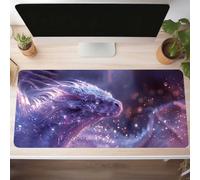 Alfombrilla de Ratón Gaming Azul, Alfombrilla Ratón XXL 100 x 40cm, Grande Paisaje Mouse Pad con Bordes Cosidos, Impermeable Base de Antideslizante Caucho Tapete Rato para Oficina, Regalo PjY400 L-P