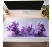 Alfombrilla de Ratón Gaming Fumar, Alfombrilla Ratón XXL 1000x500x3mm, Grande Púrpura Mouse Pad con Bordes Cosidos, Impermeable Base de Antideslizante Caucho Tapete Rato para Oficina, PjY7502 M-1