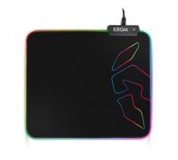 Alfombrilla de Ratón Gaming Krom Knout RGB Negra