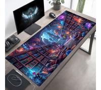 Alfombrilla de Ratón Gaming Libro, Alfombrilla Ratón XXL 120 x 60 cm, Grande PúRpura Mouse Pad con Bordes Cosidos, Impermeable Base de Antideslizante Caucho Tapete Rato para Oficina PjY14078 8-F