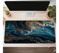 Alfombrilla de Ratón Gaming Melancolía, Alfombrilla Ratón XXL 160 x 80cm, Grande Azul Mouse Pad con Bordes Cosidos, Impermeable Base de Antideslizante Caucho Tapete Rato para Oficina, PjY14544 W-D