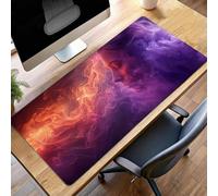 Alfombrilla de Ratón Gaming Mujer, Alfombrilla Ratón XXL 100 x 50cm Amarillo Mouse Pad con Bordes Cosidos, Impermeable Base de Antideslizante Caucho Tapete Rato para Oficina, Regalo PjY11188 E-0