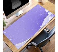 Alfombrilla de Ratón Gaming PúRpura, Alfombrilla Ratón XXL 160 x 80cm Abstracto Mouse Pad con Bordes Cosidos, Impermeable Base de Antideslizante Caucho Tapete Rato para Oficina, Regalo PjY15070 F-R