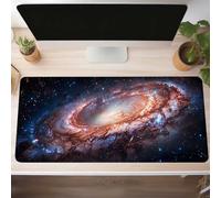 Alfombrilla de Ratón Gaming Universo, Alfombrilla Ratón XXL 120 x 60cm, Grande Amarillo Mouse Pad con Bordes Cosidos, Impermeable Base de Antideslizante Caucho Tapete Rato para Oficina, PjY9472 B-7