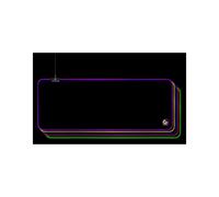 Gembird Alfombrilla para ratón MP-GAMELED-L para juegos RGB 10 efectos de luz Antideslizante Negra