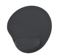 Alfombrilla de ratón Gembird MP-GEL-BLACK con reposamuñecas gel negro antideslizante