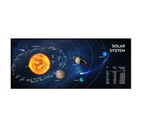 Alfombrilla de ratón gembird mp-solarsystem-xl-01 negro 6.6 cm