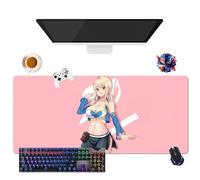 Alfombrilla de ratón genérica Anime Fairy Tail Lucy Erza Wendy Mirajane | Alfombrilla de ratón impermeable extra grande | Base de goma antideslizante para PC, portátil, e-Sport (3, 35,4" × 15,7" ×