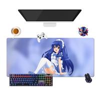 Alfombrilla de ratón genérica Anime Fairy Tail Lucy Erza Wendy Mirajane | Alfombrilla de ratón impermeable extra grande | Base de goma antideslizante para PC, portátil, e-Sport (1, 35,4" × 15,7" ×