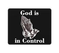 Alfombrilla De Ratón God Is In Control Praying Hands of God Tapete Escritorio Antideslizamiento Alfombra Raton Duraderos Mousepad para Trabajo Ordenador Oficina 25X30CM
