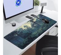 Alfombrilla de Ratón Grande 600x300x2 mm Alfombrillas Ratón XXL Alfombrilla Escritorio Antideslizante Mejora la Precisión y la Velocidad Mouse Pad Gaming para PC Oficina (Selva)