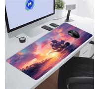 Alfombrilla de Ratón Grande 600x300x2 mm Alfombrillas Ratón XXL Alfombrilla Escritorio Antideslizante Mejora la Precisión y la Velocidad Mouse Pad Gaming para PC Oficina (Velero Sunrise)