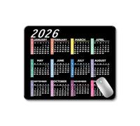 Alfombrilla de ratón grande, alfombrilla de escritorio multifuncional, 2026, diseño de calendario completo, bordes antideslizantes y bloqueados para planificación organizada, calendario de escritorio
