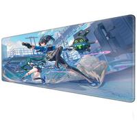 Alfombrilla de ratón grande | Alfombrilla impermeable XXL para ratón | Base de goma antideslizante | Girl anime game mouse pad suitable for PC and laptop gaming keyboard pad (H, 70×30c'm)