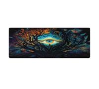 Alfombrilla de ratón grande Gmaing Despertar del Tercer Ojo Alfombrilla de ratón impermeable 30x80cm Alfombrilla de mesa Superficie suave y lisa y base de goma antideslizante Impermeable Suave