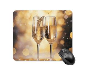 Alfombrilla de ratón grande para juegos con dos copas de champán, alfombrilla de ratón grande para escritorio, bonita alfombrilla de mouse para computadora, alfombrilla de mouse de viaje, alfombrilla