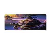 Alfombrilla de ratón Grande para Juegos Journey Turtle Alfombrilla de ratón Larga de 30x80cm Alfombrilla de Mesa Adecuada para Diversos escenarios como Trabajo Juego y Estudio