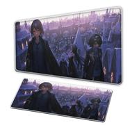 Alfombrilla de ratón grande para juegos, XXL para niñas anime mousepad - base de goma impermeable y antideslizante - bordes finos - Suitable for home and office computer accessories (A, 90-40-3C)
