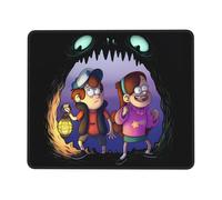 Alfombrilla de ratón Gravity Falls con borde de goma, alfombrilla de escritorio, bloc de notas, alfombrilla de juego multicódigo para ordenadores