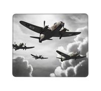 Alfombrilla De Ratón Guerra Mundial Alfombrilla Ratón Ordenador Personalizada Antideslizante Mouse Pad, para Portátil, Oficina, 25x30cm