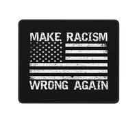 Alfombrilla De Raton Hacer Que El Racismo Vuelva A Estar Mal Alfombrillas Cuadradada Gaming Alfombrilla Ratón Antideslizante Mouse Pad para Oficina Hogar Pc L