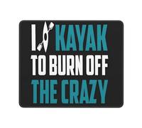 Alfombrilla De Raton Hago Kayak para Quemar La Locura Mouse Pad Antideslizante Alfombrilla Ratón Superficie Antipolvere Mousepad para Oficina Pc Home Office M
