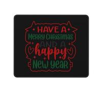 Alfombrilla De Ratón Have A Merry Christmas and A Happy New Year Mouse Pad Antideslizamiento Mousepad Protector Alfombra Raton para Ordenador Trabajo Pc 25X30CM