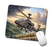 Alfombrilla De RatóN Helicóptero de Ataque Militar en Vuelo Alfombrilla | Juego 25x30CM Antideslizante Mouse Pad Ligero Alfombrilla De RatóN Estudio Pc