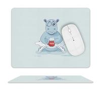 Alfombrilla De Ratón, Hipopótamo De Ballet Divertido Ergonómico Alfombrilla Gaming Professional Mousepad para Pc Juegos Ordenador 25X30Cm