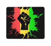 Alfombrilla De Ratón Historia Negra Poder Negro Orgullo Africano Portátil Alfombrilla Ratón Antideslizante Gaming Tapete para Gaming Juegos Mujer 10X12In