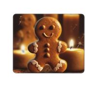 Alfombrilla De Ratón Hombre De Jengibre Navideño Alfombrilla Gaming Personalizada Moderno Antideslizante Mouse Pad, para Hogar, Portátil, Ordenador, 25x30cm