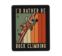 Alfombrilla De Ratón I'D Rather Be Rock Climbing Mouse Pad Protector Mousepad Multifuncional Alfombra Raton para Oficina Pc Ordenador 25X30CM