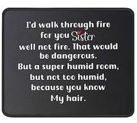 Alfombrilla De Ratón I'D Walk Through Fire Mousepad Antideslizamiento Mouse Pad Protector Tapete Escritorio para Oficina Trabajo Ordenador 25X30CM
