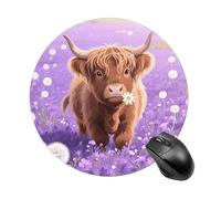 Alfombrilla de ratón impermeable para juegos, base de goma antideslizante, lavable, personalizable, bonita vaca, para laptop, computadora, escritorio, accesorios, estética, oficina, hogar, viajes