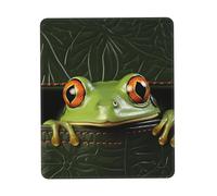 Alfombrilla de ratón impermeable para juegos con base de goma antideslizante, diseño de rana que se asoma fuera de la cartera, alfombrilla de mouse para computadora portátil, alfombrilla de escritorio