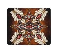 Alfombrilla De Ratón Impresión De La Rueda Medicinal del Arte Nativo Americano Duradero Alfombrilla Gaming Suave Gaming Tapete para Mac Hogar Pc 10X12In
