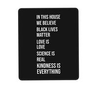 Alfombrilla De Ratón In This House We Believe Mouse Pad Multifuncional Tapete Escritorio Protector Mousepad para Trabajo Pc Ordenador 25X30CM