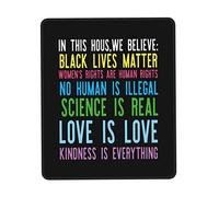 Alfombrilla De Ratón In This House We Believe Mouse Pad Protector Mousepad Multifuncional Tapete Escritorio para Trabajo Ordenador Pc 25X30CM