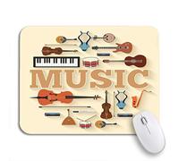 Alfombrilla De Ratón Infografías De Instrumentos Musicales Para Tu Producto Y Móvil Alfombrilla Raton Moderno Mouse Pad Pequeña, Para Ordenador, Portátil, 25 x 30cm